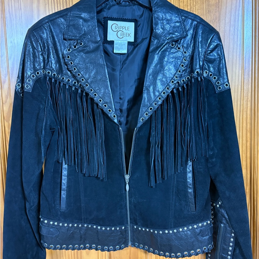 Cripple Creek Black Fringe Jacket